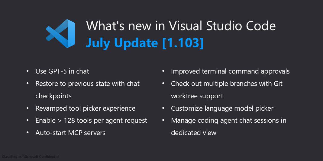 @code 的 v1.103 版本来了！看看有什么新内容：

🚀 GPT-5 
