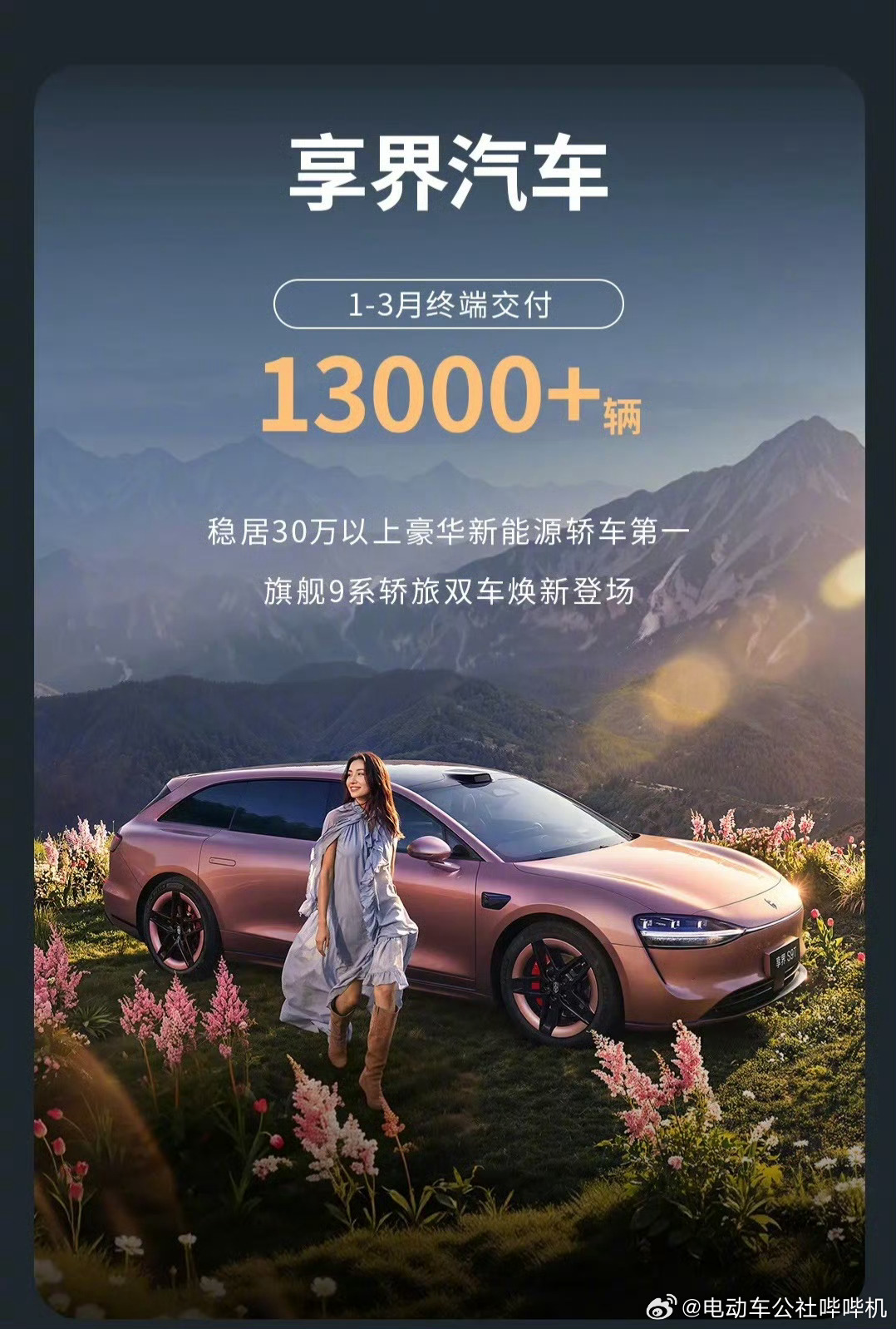 北汽第一季度销量18.2+万辆，其中享界1.3万辆，极狐2.8万辆。享界的两台车