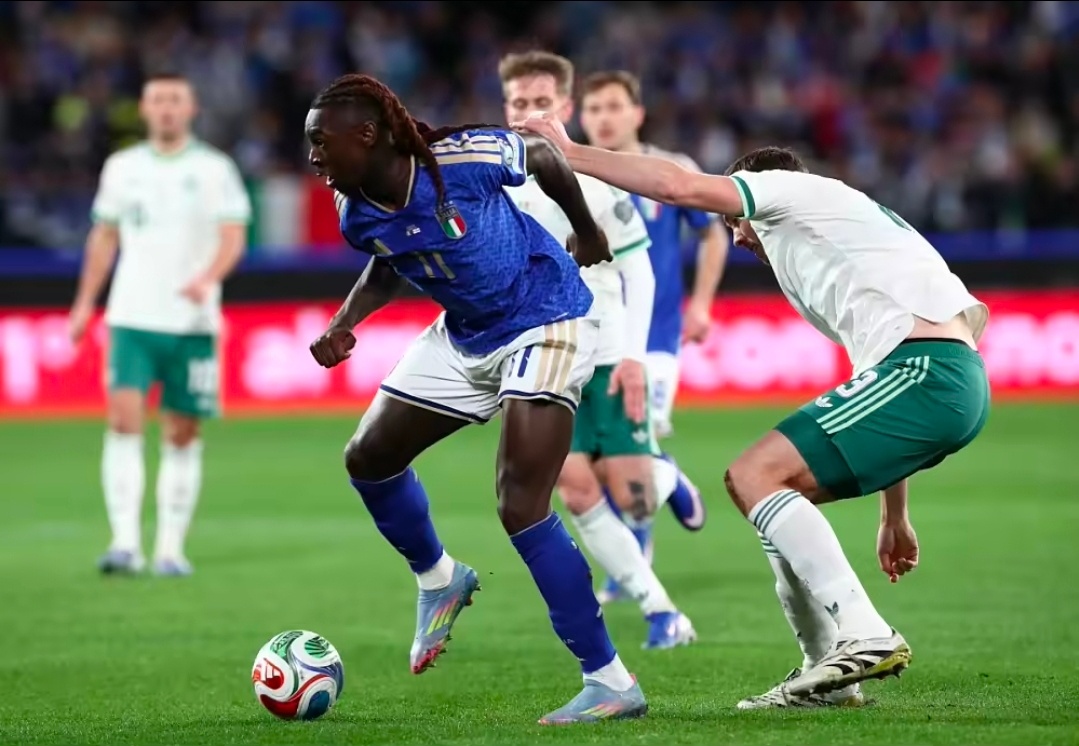 意大利vs北爱尔兰小基恩：幸好我进球了，感觉整个国家的重担压在身上北京时间3月2