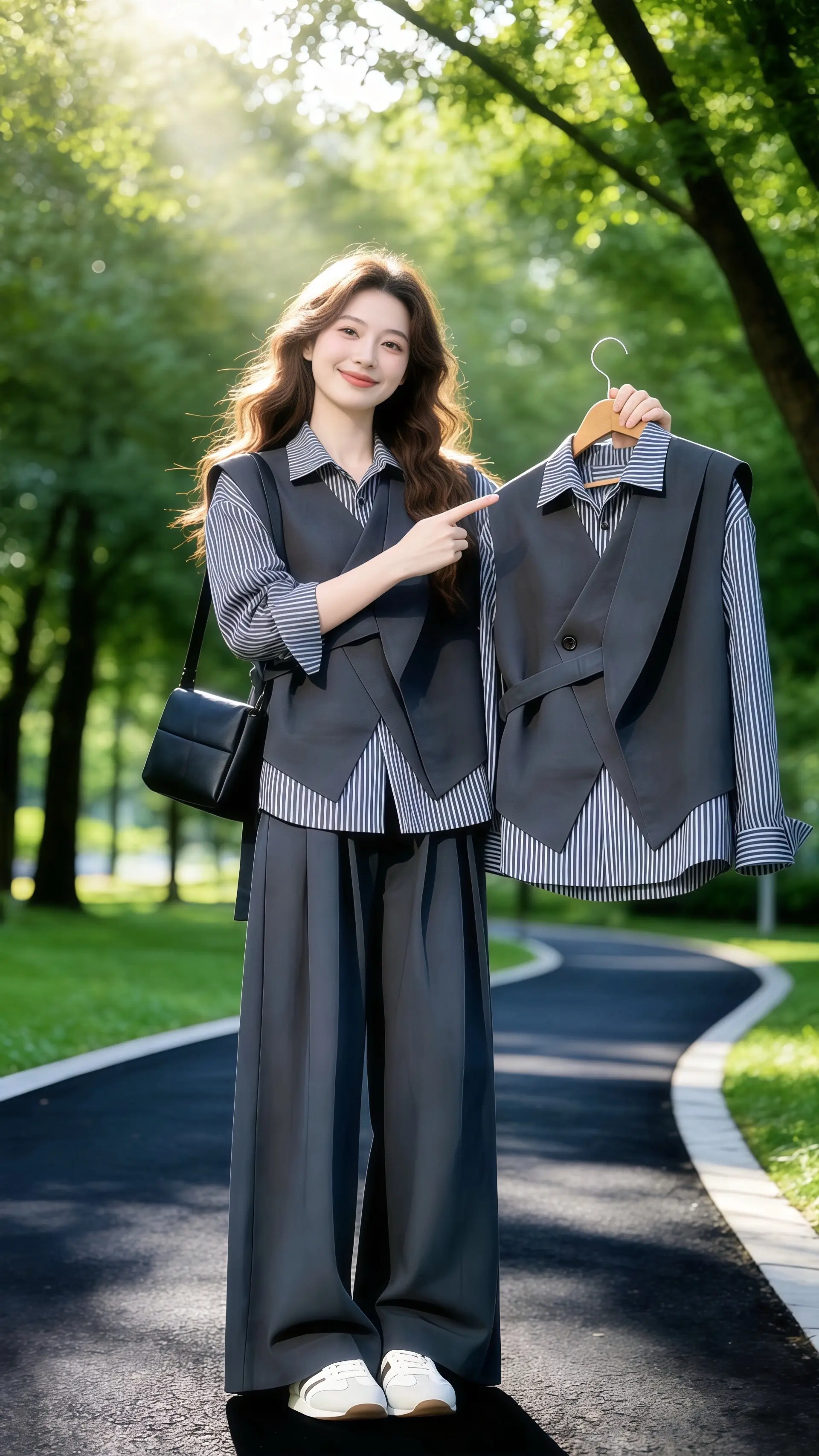 韩剧氛围感穿搭拿捏了 穿搭气质套装 松弛感穿搭一整套 宽松显瘦 松弛慵...