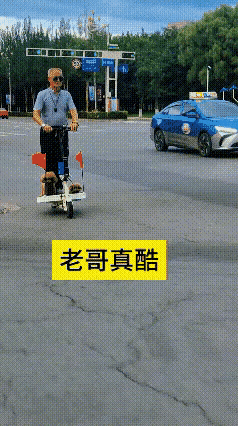 谁懂啊，路上偶然撞见一幕，直接把我看呆了。
      一位大爷骑着一台造型独特