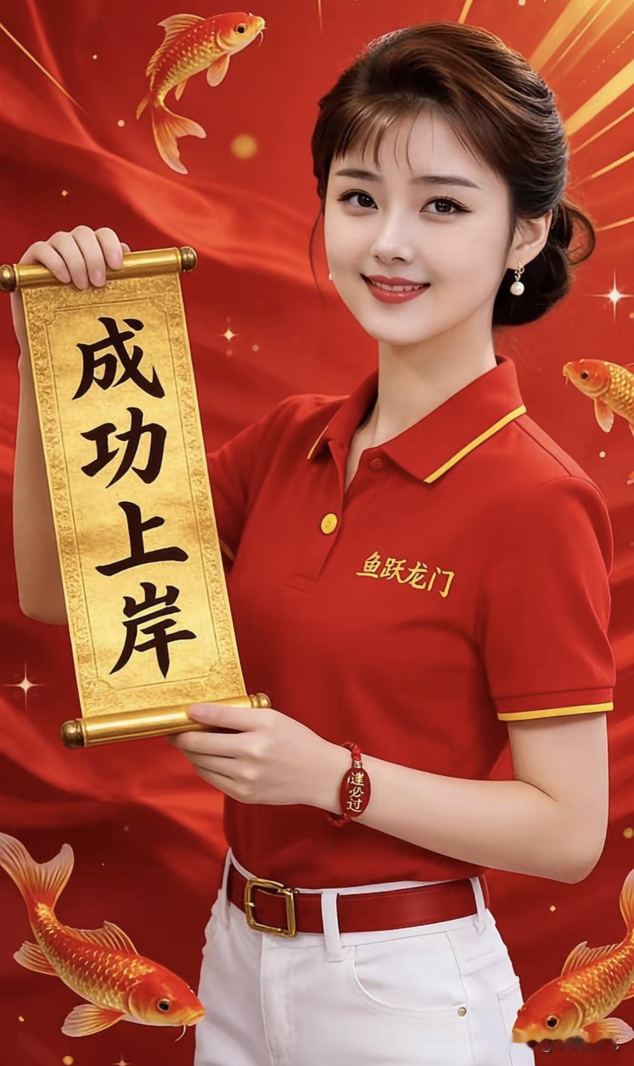 鱼跃龙门，成功上岸。鱼你好运来 鱼跃生花 上䲜岸 鱼跃贯龙门 上岸小记 等你翻身