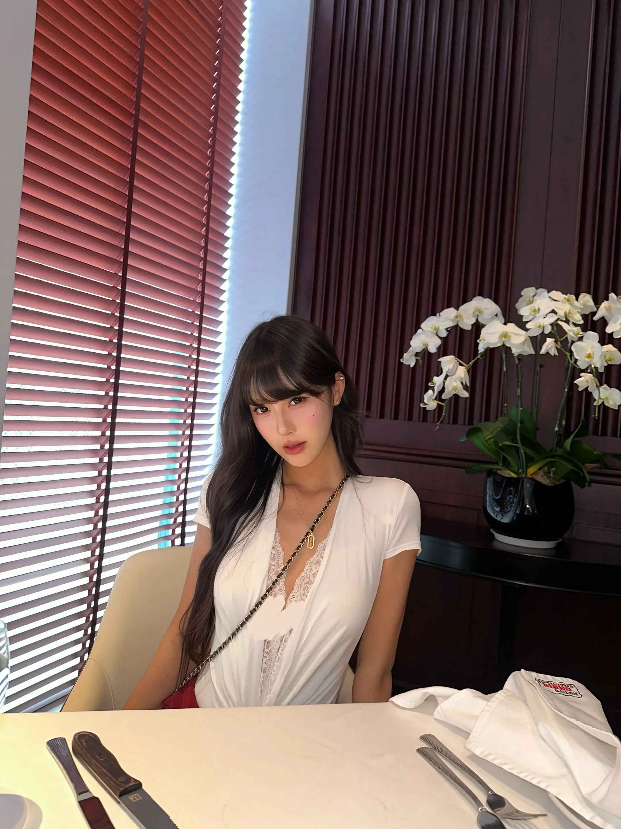 我坐在那里 就已经是为这场约会买单了