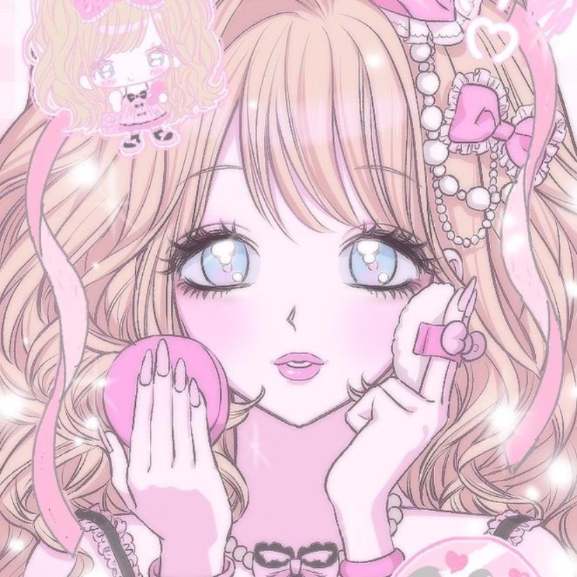𝗪𝗲𝗰𝗵𝗮𝘁动漫女头｜粉色系动漫｜芭比风动漫头像｜氛围感漫头 