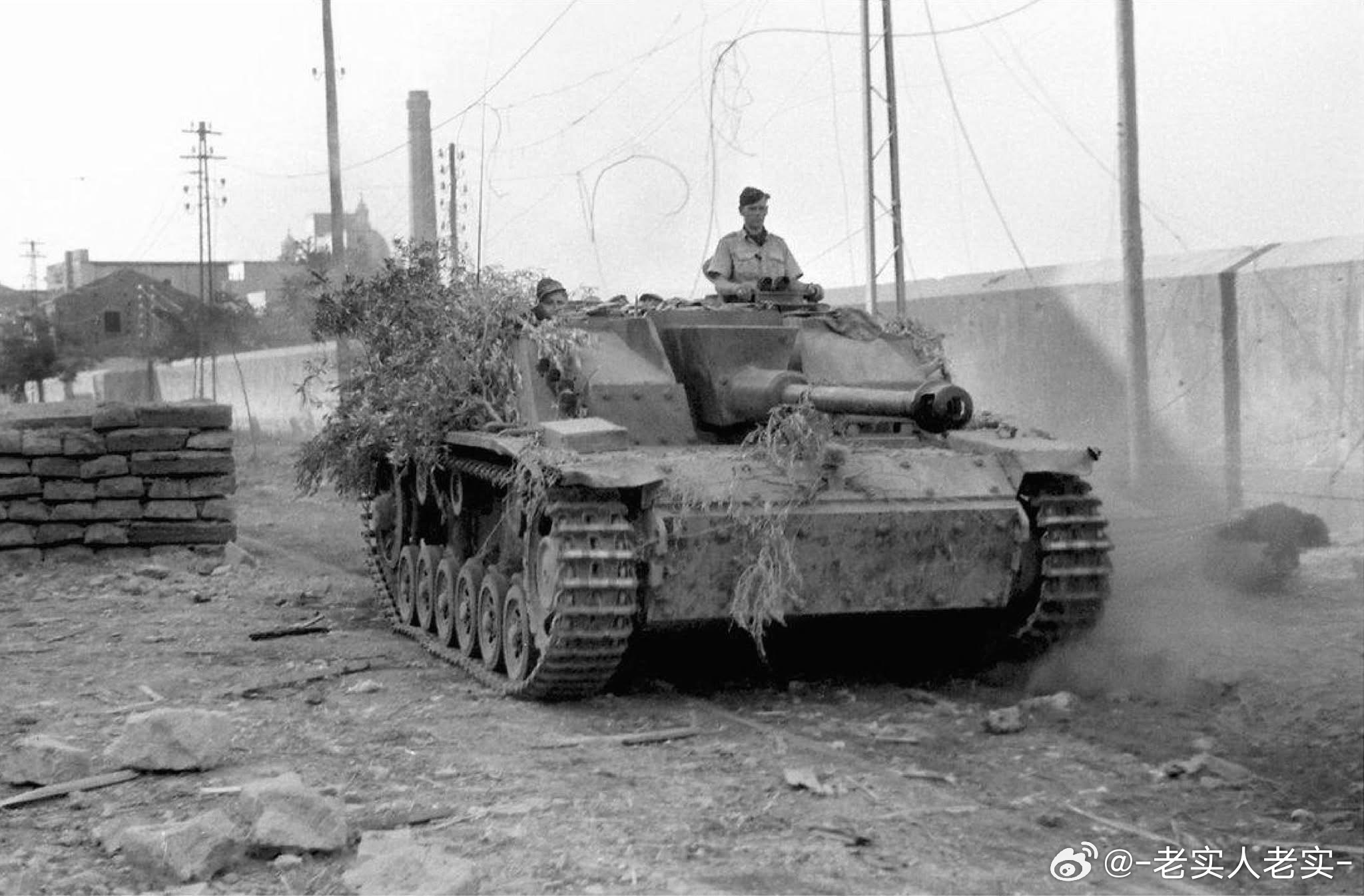 赫尔曼 戈林伞兵装甲师的三突在意大利，摄于1943年夏季。在意大利这种多山地形，