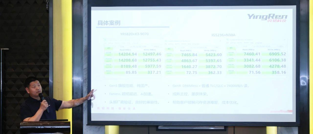 【英韧量产PCIe 5.0消费级主控YRS820】今天，国产主控方案厂商英韧科技