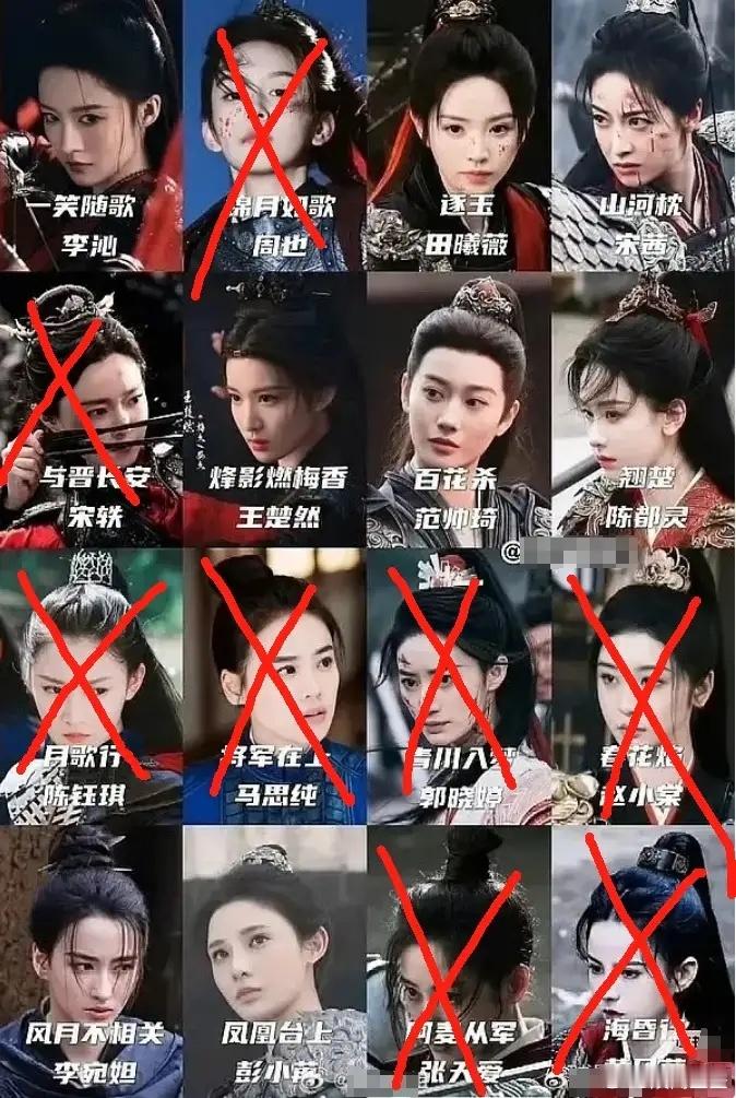 内娱女将军赛道已播的一番作品有周也的《锦月如歌》，宋轶的《与晋长安》，马思纯《将