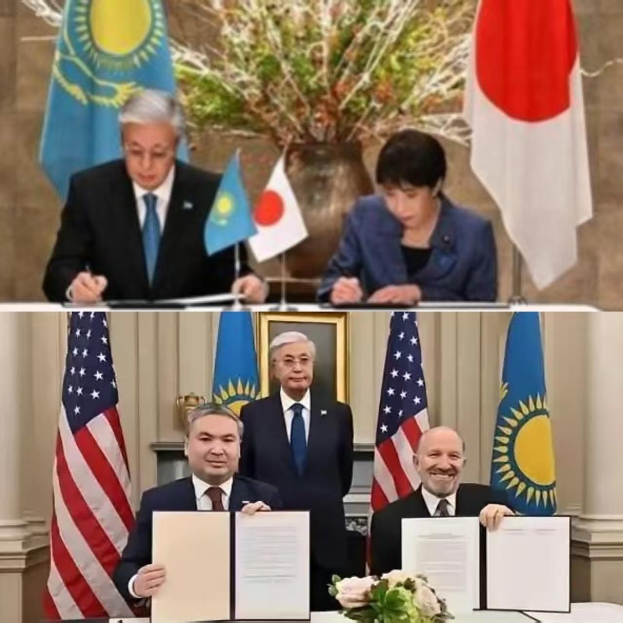 哈萨克斯坦这回算是把“摇摆”玩明白了，前脚刚跟美日签完稀土大单，后脚油轮就在黑海