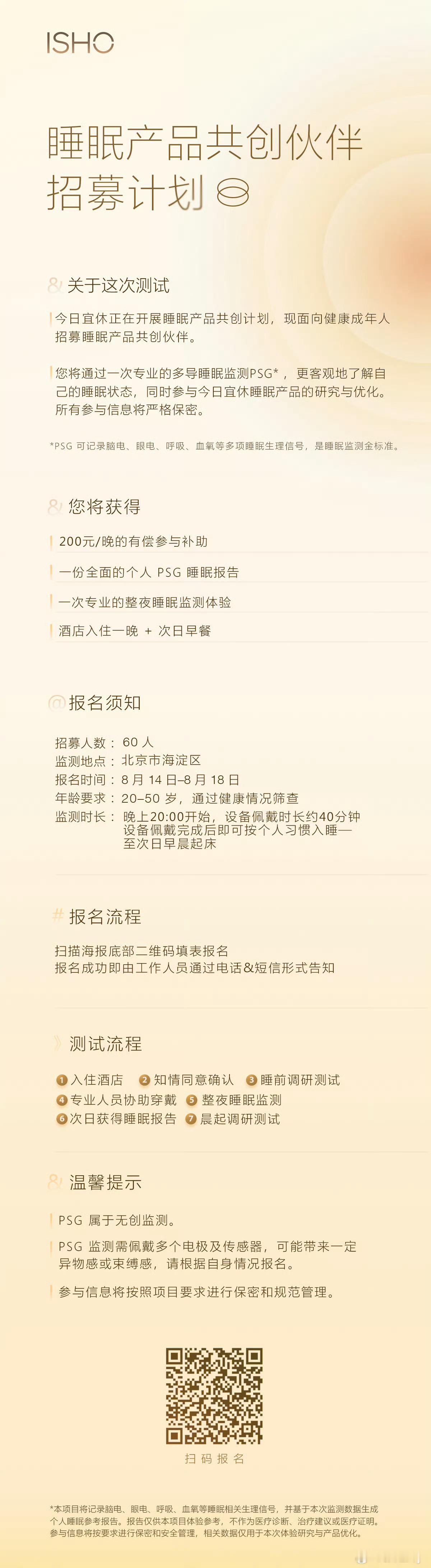 王腾招募睡眠体验官 我报名了，大家等我好消息。一会给腾总发个微信，看看今日宜休能