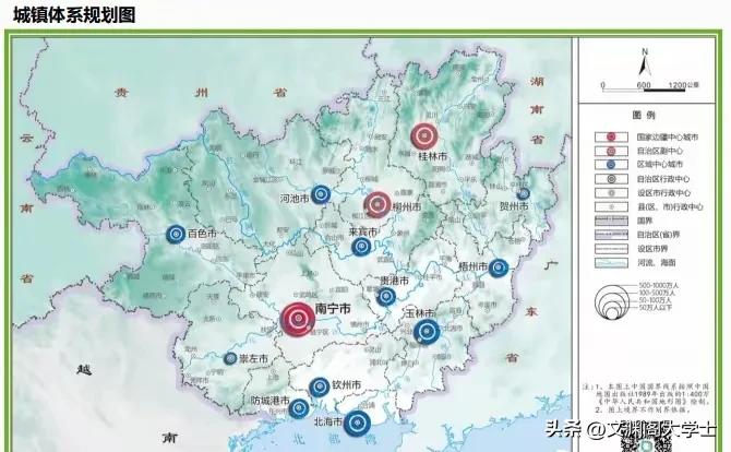 广西壮族自治区中等城市(市区人口50~100万)现状及未来展望！
现有中等城市: