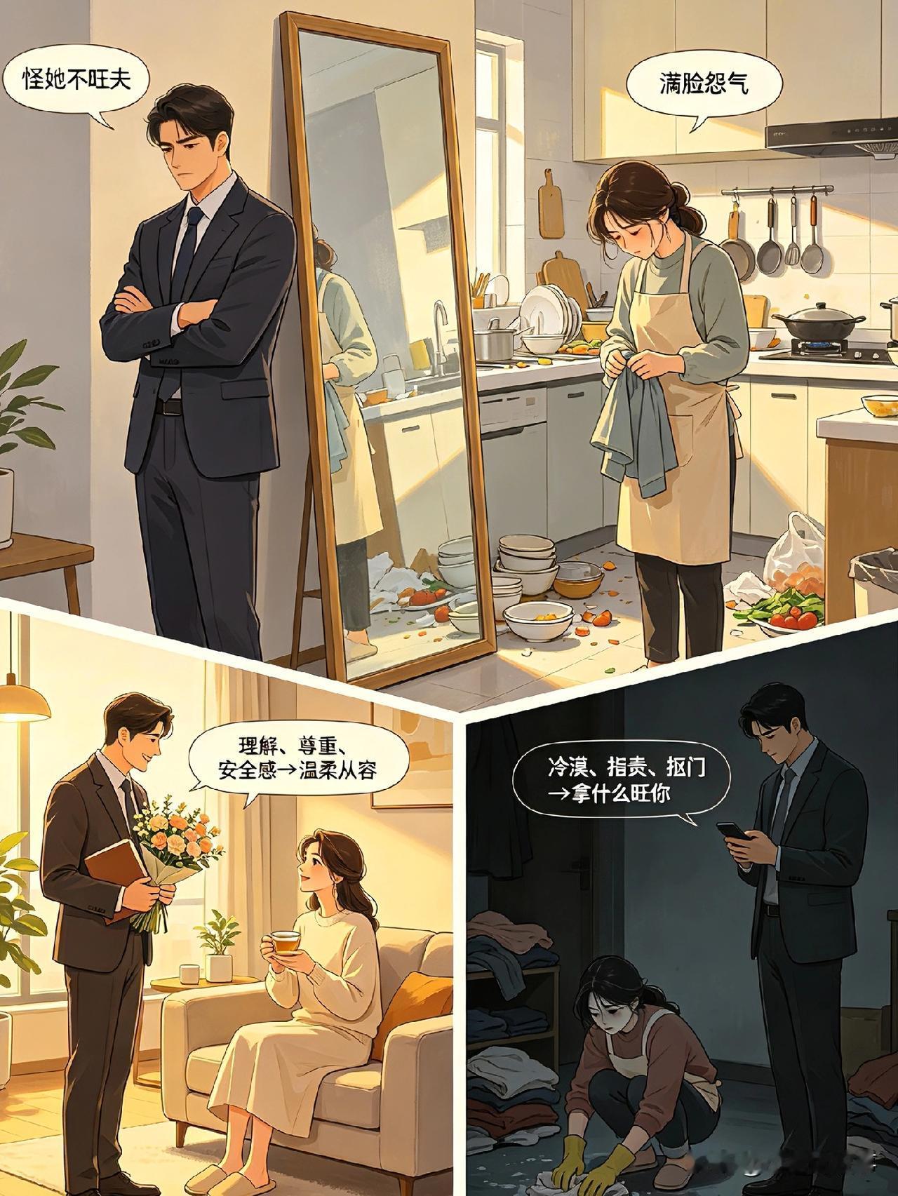 你信不信，女人旺不旺夫，关键在男人怎么养她！

我见过有的男人把老婆养得满脸怨气