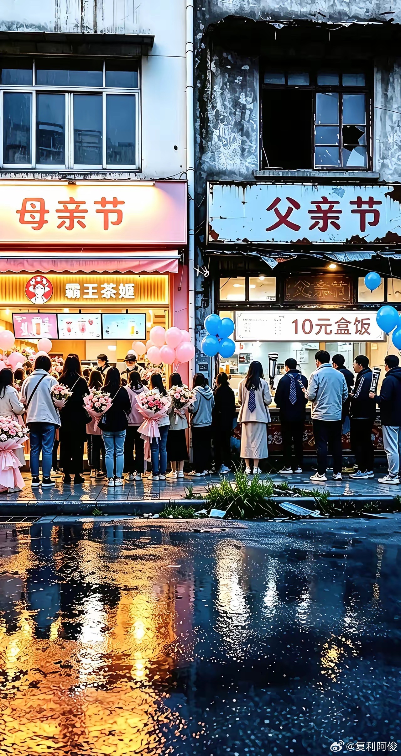 父亲节与母亲节对比今天是父亲节 