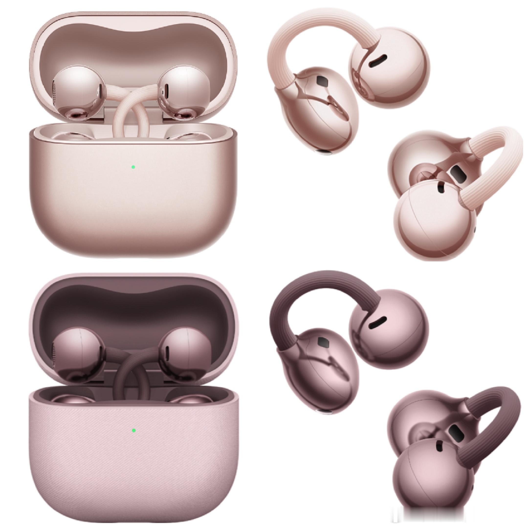 华为FreeClip2 上新了两个新配色，还有4款周大福的联名，那个“發”还挺可