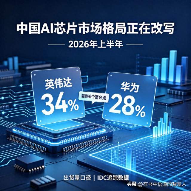 英伟达在华份额跌到34%，华为追到28%：一个分水岭出现了