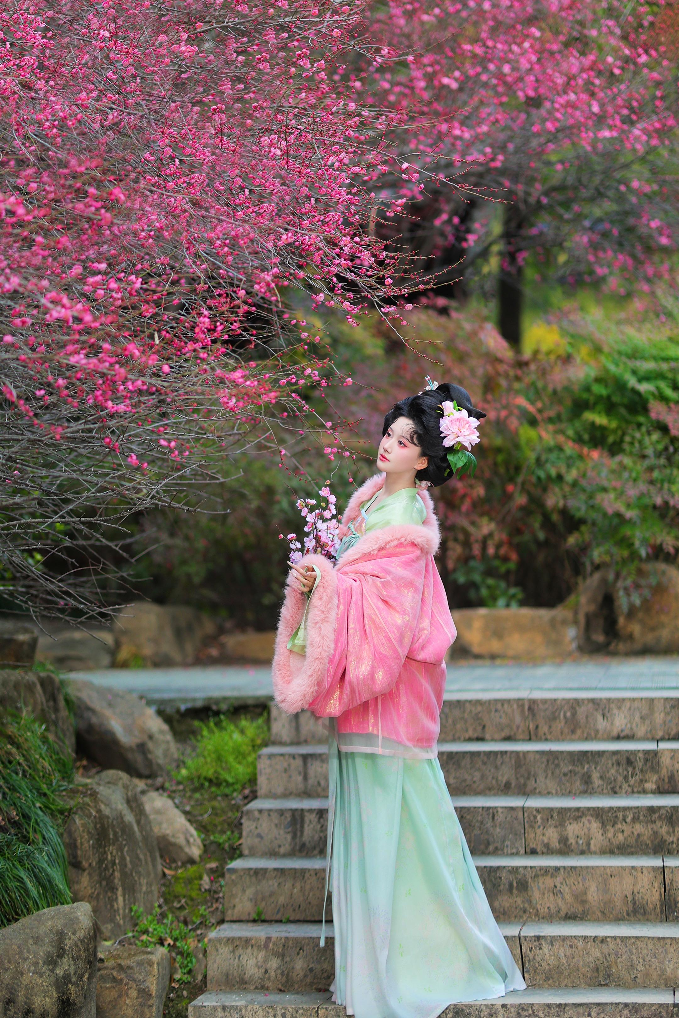 春晚的《十二花神》太好看啦！梅花花神我也。拍啦！！梅花一开，春天就要来啦！