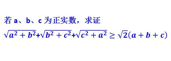 利用图形解代数不等式证明题
图一是一道代数不等式证明题，直接计算比较麻烦，一般常