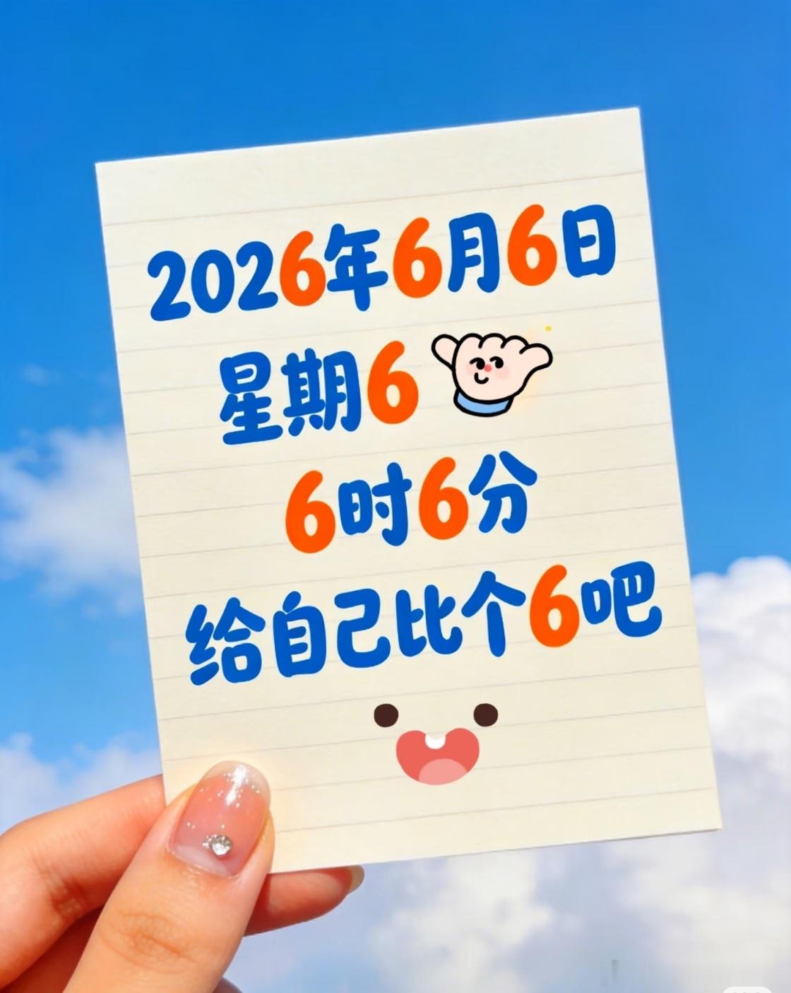 今年最6的日子来了恰逢寓意顺遂的吉日，满载满满好运，祝奔赴考场的考生下笔顺畅，所
