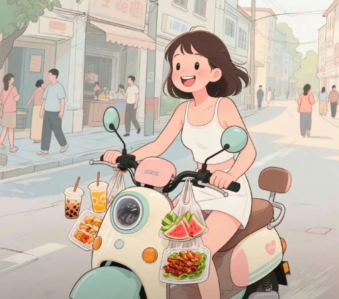 人一旦有了电动车，如同战士有了战马，可以征战四方。东市买烤肠，西市买烤冷面，南市