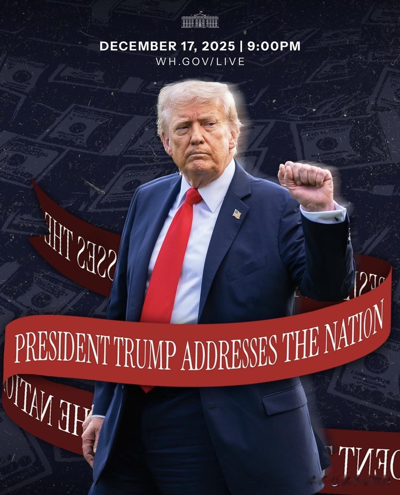 美国东部时间晚上9点，川普在白宫的最新演讲🎤

President Trump