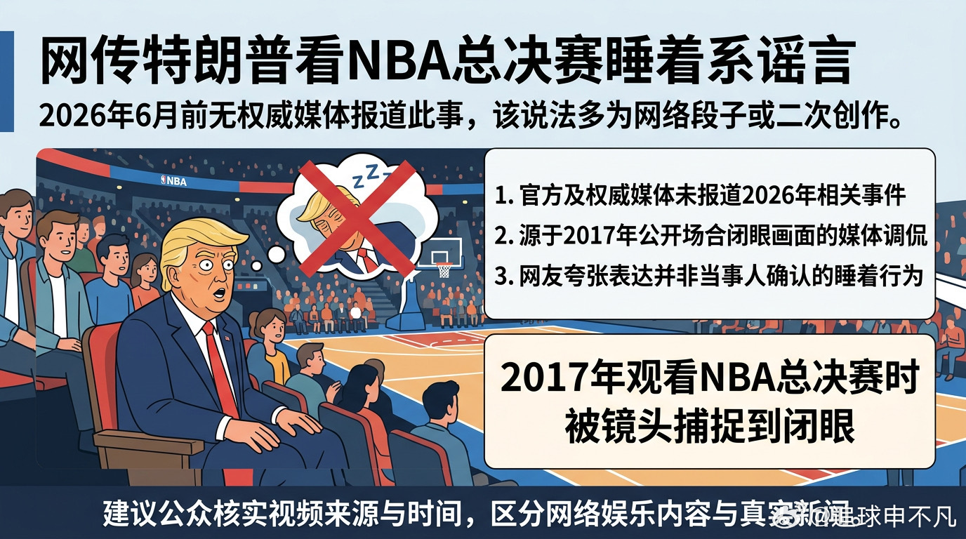 北京时间6月9日，美国总统特朗普现身纽约麦迪逊广场花园，现场观看NBA总决赛第三
