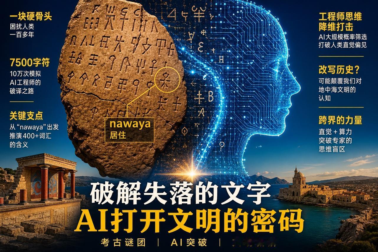 【当AI工程师撞上百年考古悬案：线性文字A被“暴力破解”了吗？】

线性文字A（