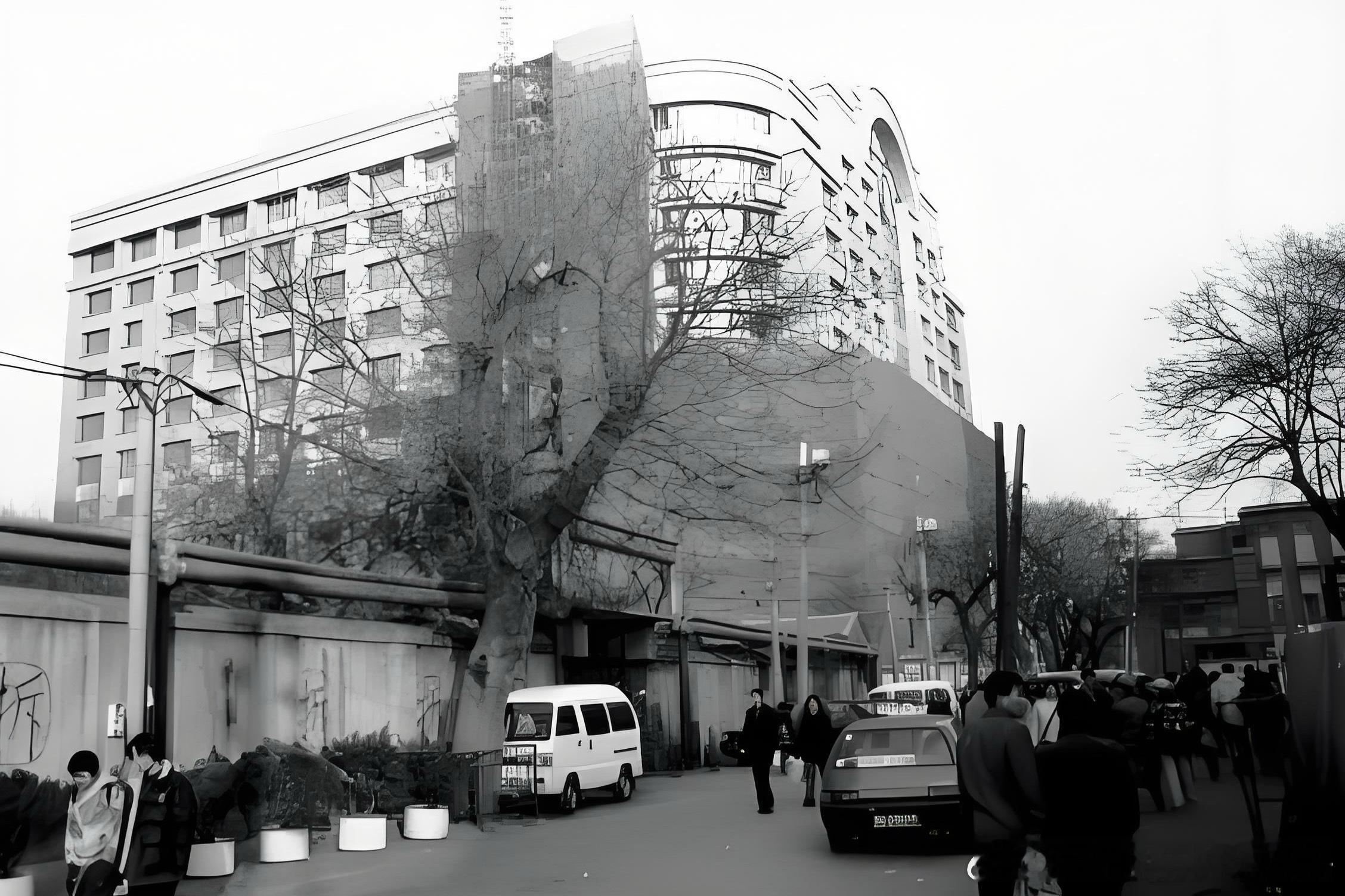 九十年代北京建国门内大街北京老照片