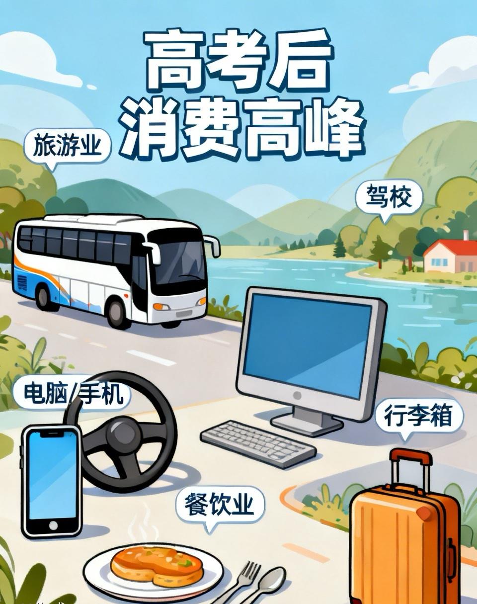 今天高考结束之后，那些行业会迎来销售高峰？

1，旅游业
辛苦了三年，要轻松一下