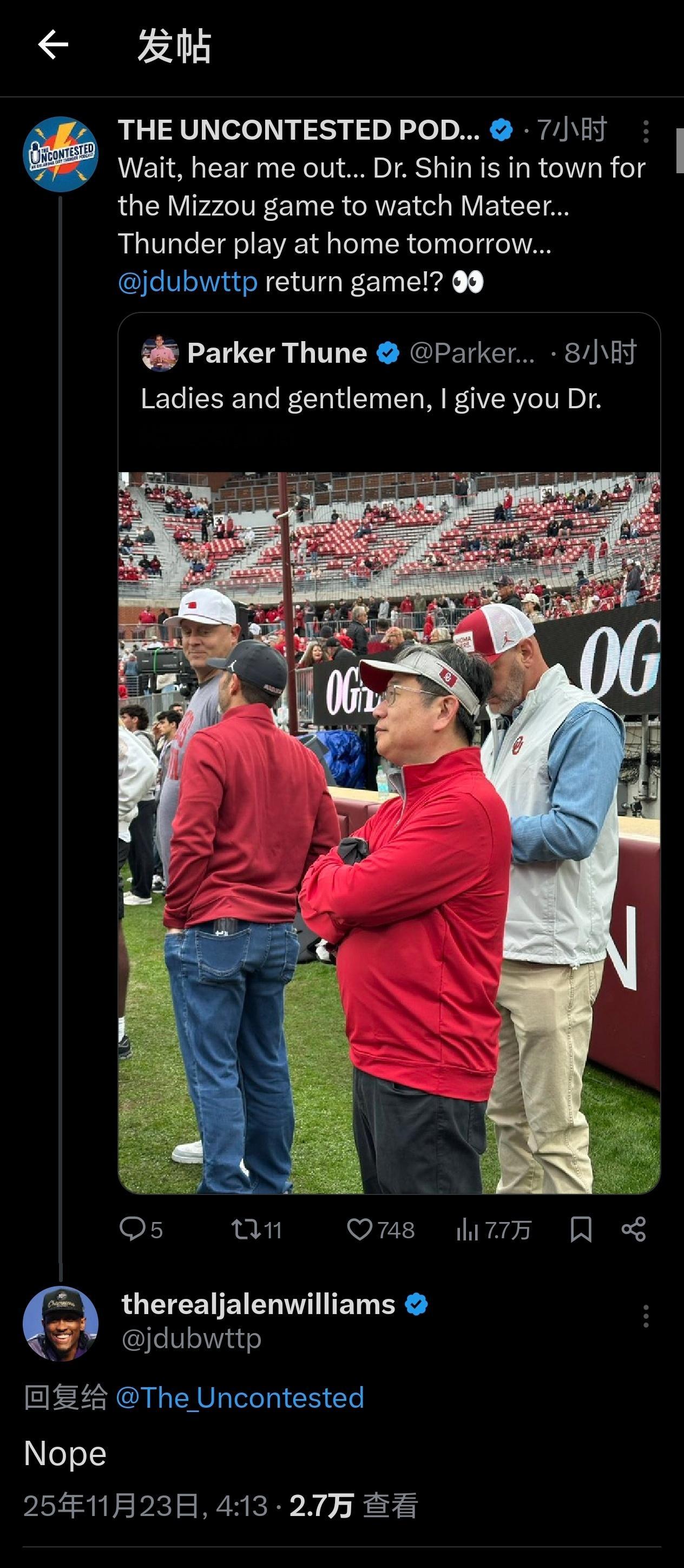 杰伦威廉姆斯亲自否认，明天还不是他的复出战！