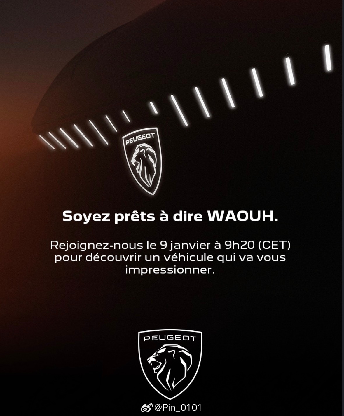 PSA将在1月9日开幕的布鲁塞尔国际车展上发布两款新车：1️⃣新款标致408（P