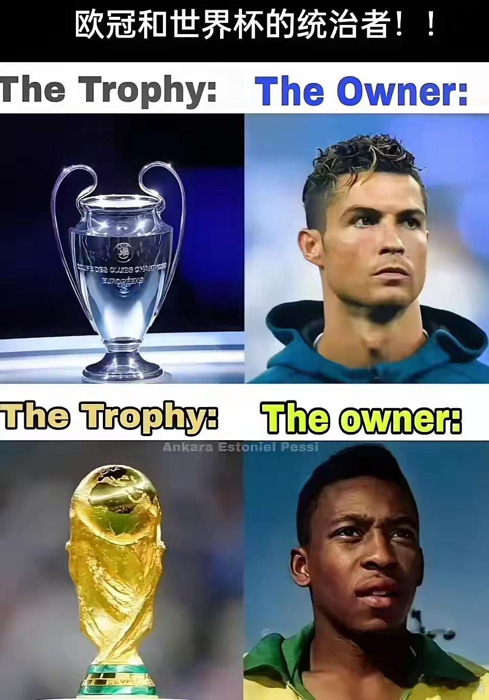 欧冠goat C罗。世界杯goat 贝利。美职联goat 梅西！ 