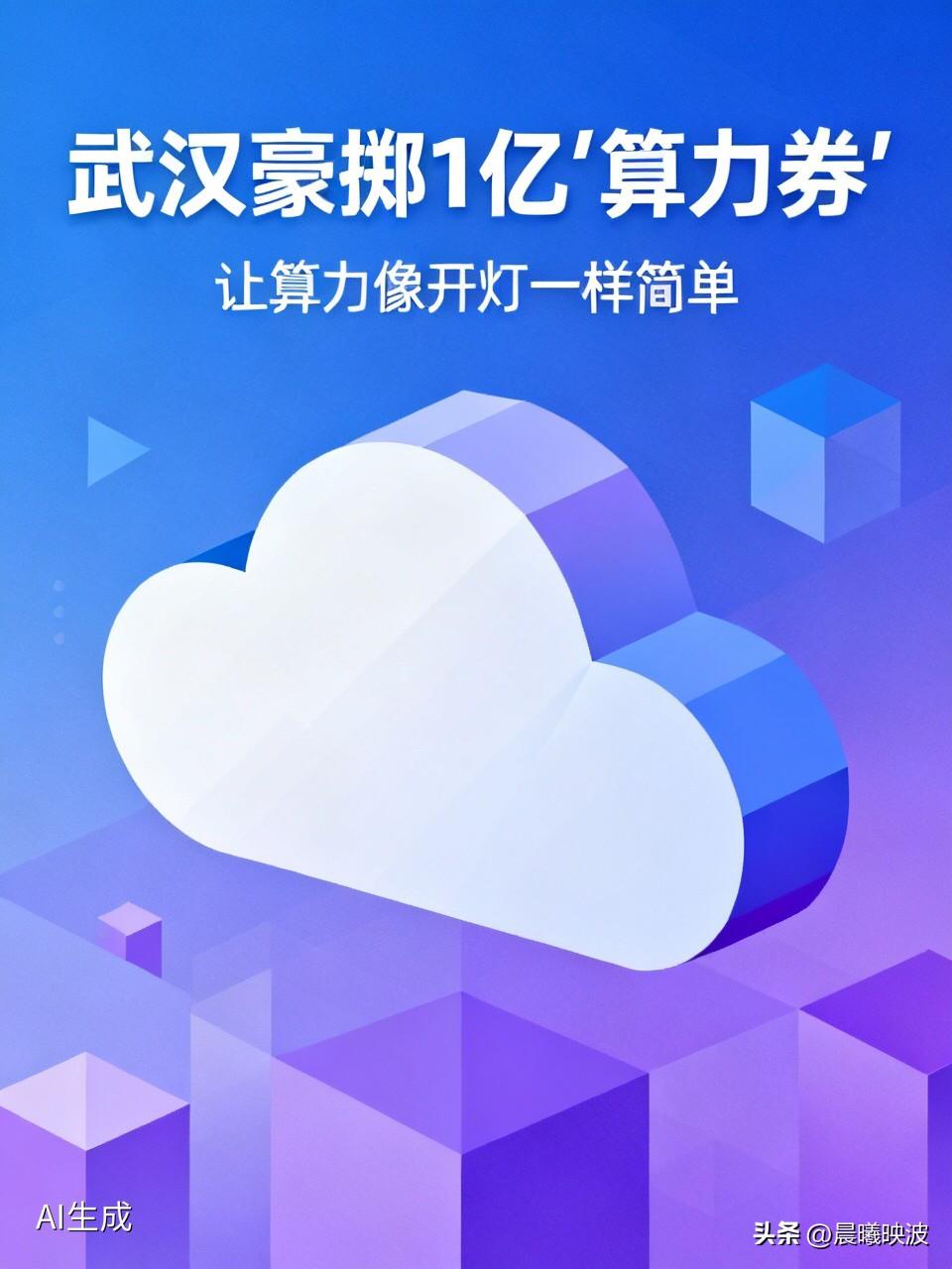 武汉豪掷1亿“算力券”，要让算力变得像开灯一样简单

  AI时代什么最贵？
 