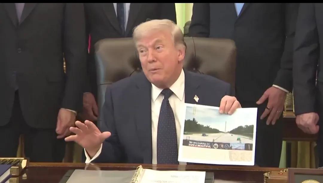 特朗普今天（4月24日）接受采访时表示：“马丁.路德.金就是在那里发表了他那篇伟