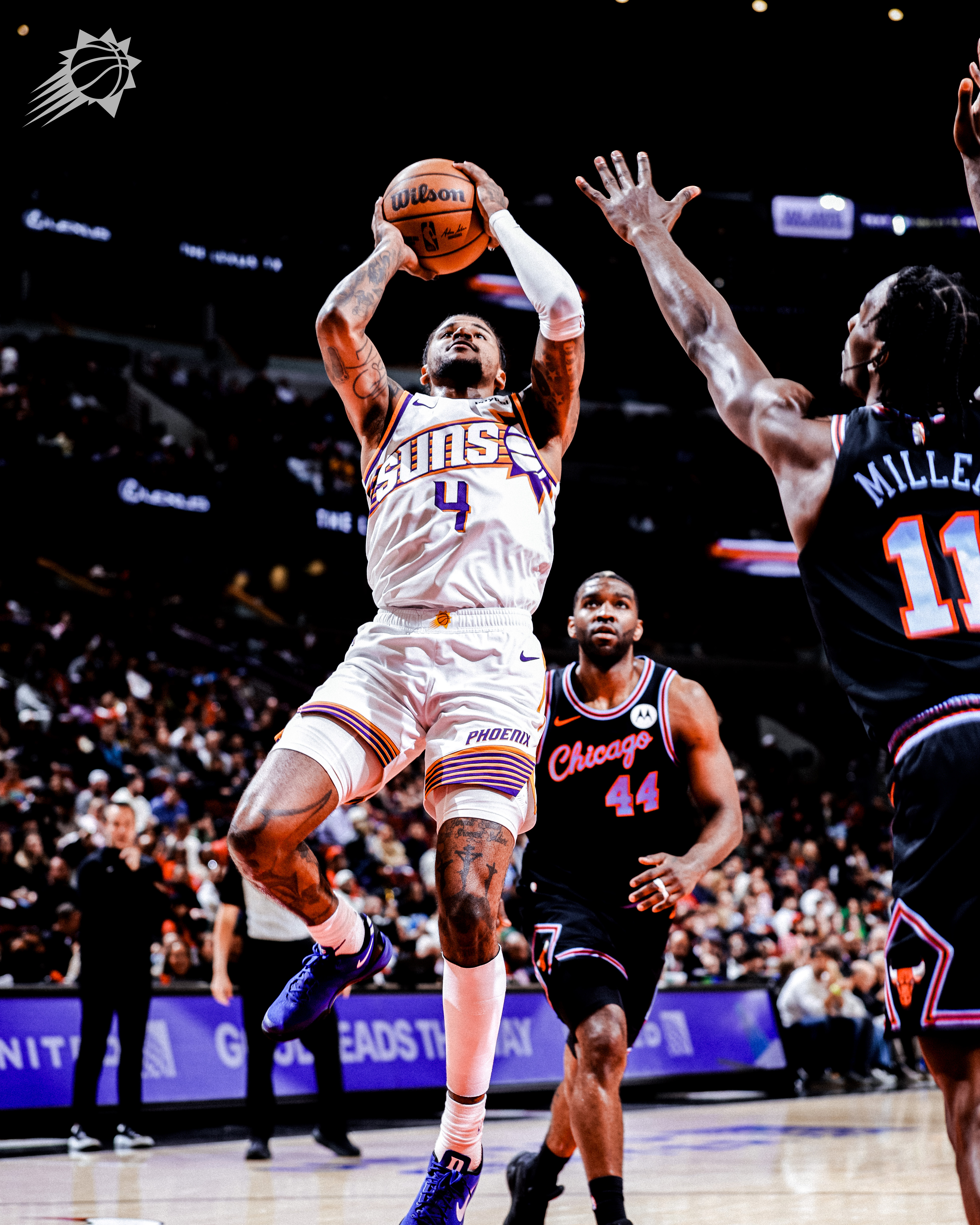 JG再进，13中7半场  拿下16分菲尼克斯太阳 ｜太阳vs公牛 ｜旭日东升