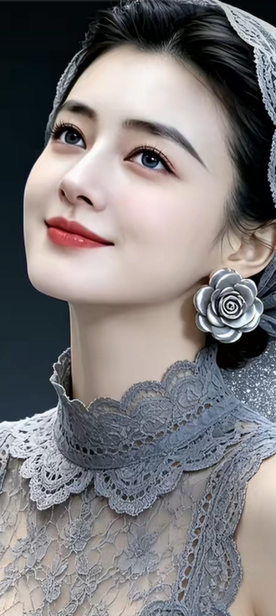 优雅复古风，蕾丝花边与银花耳饰的完美结合，尽显女性魅力！