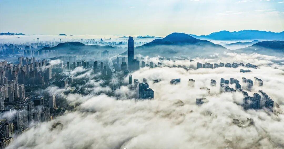 【“雾”入仙境！云端的温州城太震撼了！】民生汇 3月2日上午，温州上空出现罕见的