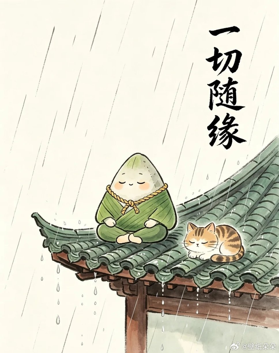 一期"随意而安"饭团娃娃佛系头像～ 贼可爱ᰔᩚ 