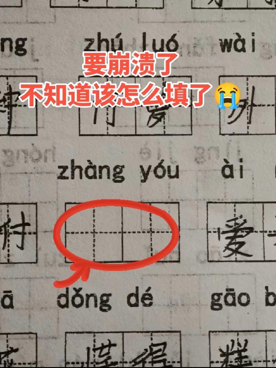 拼音“zhàng yóu”难住学生，喊“要崩溃了”，网友：我也卡壳了，谁来救救？