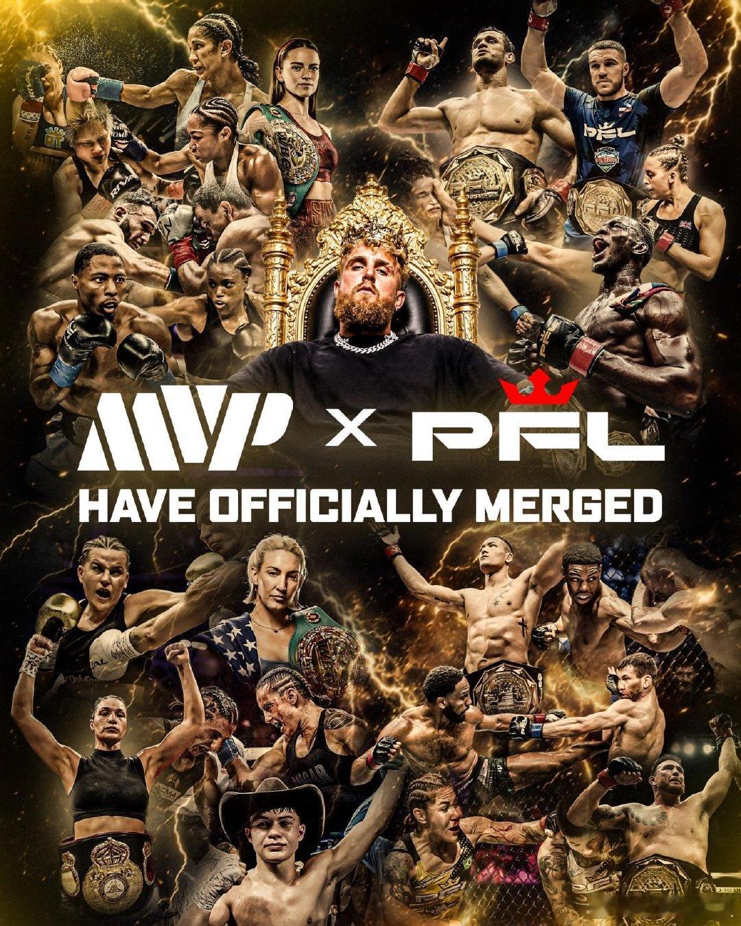 Jake Paul 的 MVP 合并 PFL，格斗体育版图重组🥊据 ESPN 