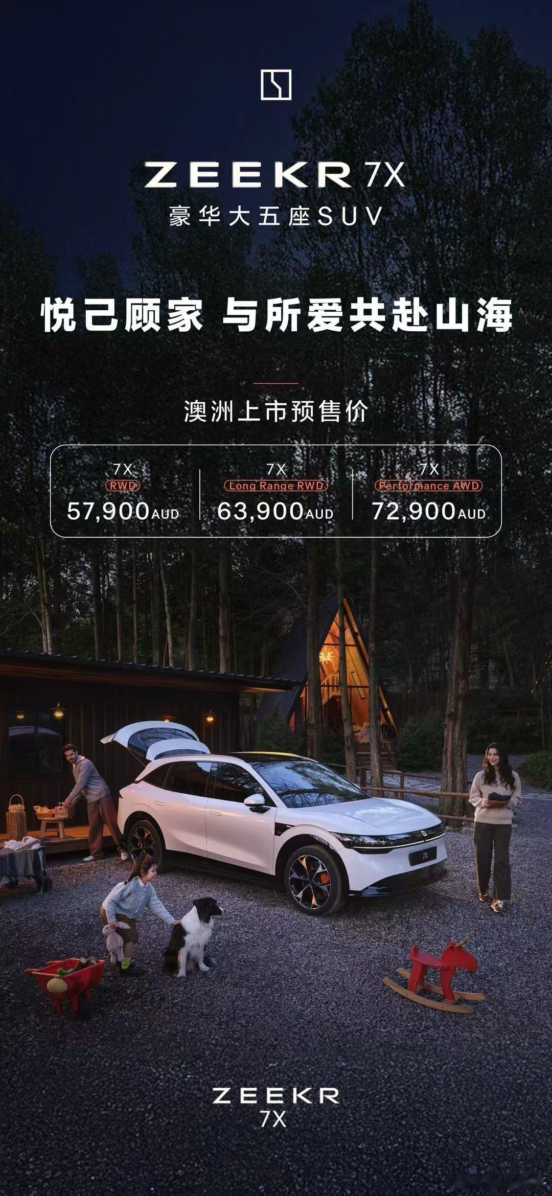 极氪7X进澳洲好强势对了，澳大利亚单月纯电SUV品类总销量是2500-6000台