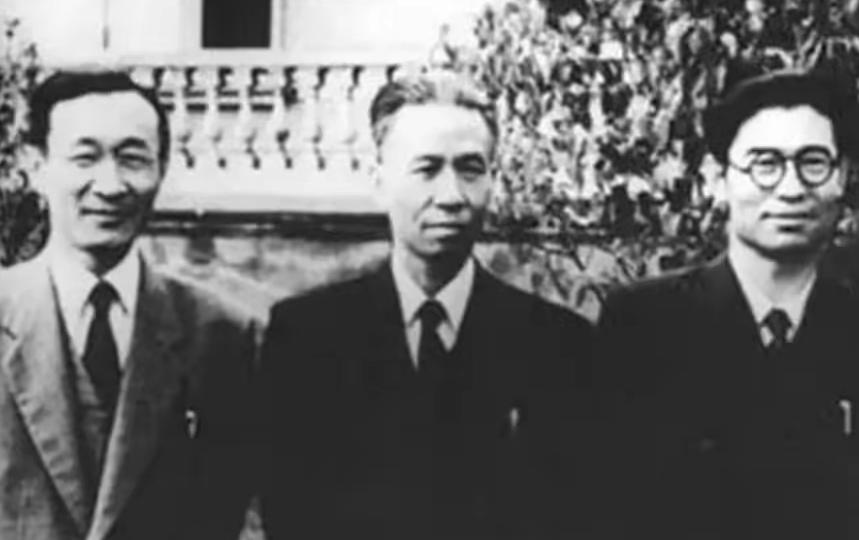 珍贵黑白照：刘少奇率团访苏，与王稼祥及另一位领导西装同框
 
这帧稀缺黑白老照片