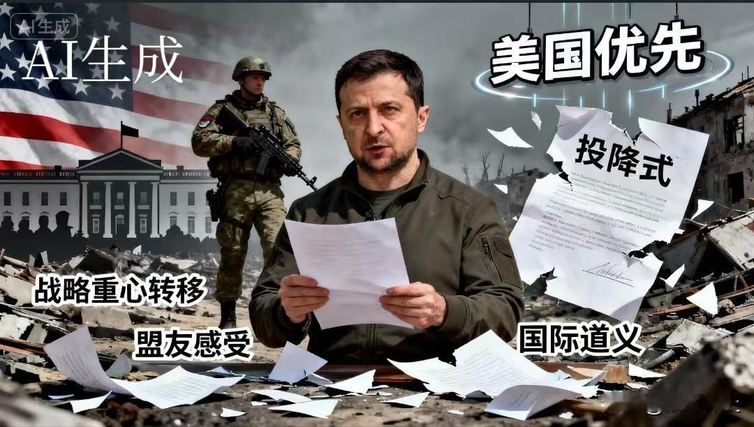 美俄“密定”的俄乌“28点和平计划”，其实“草案”早已透露给泽连斯基，只是“斯基