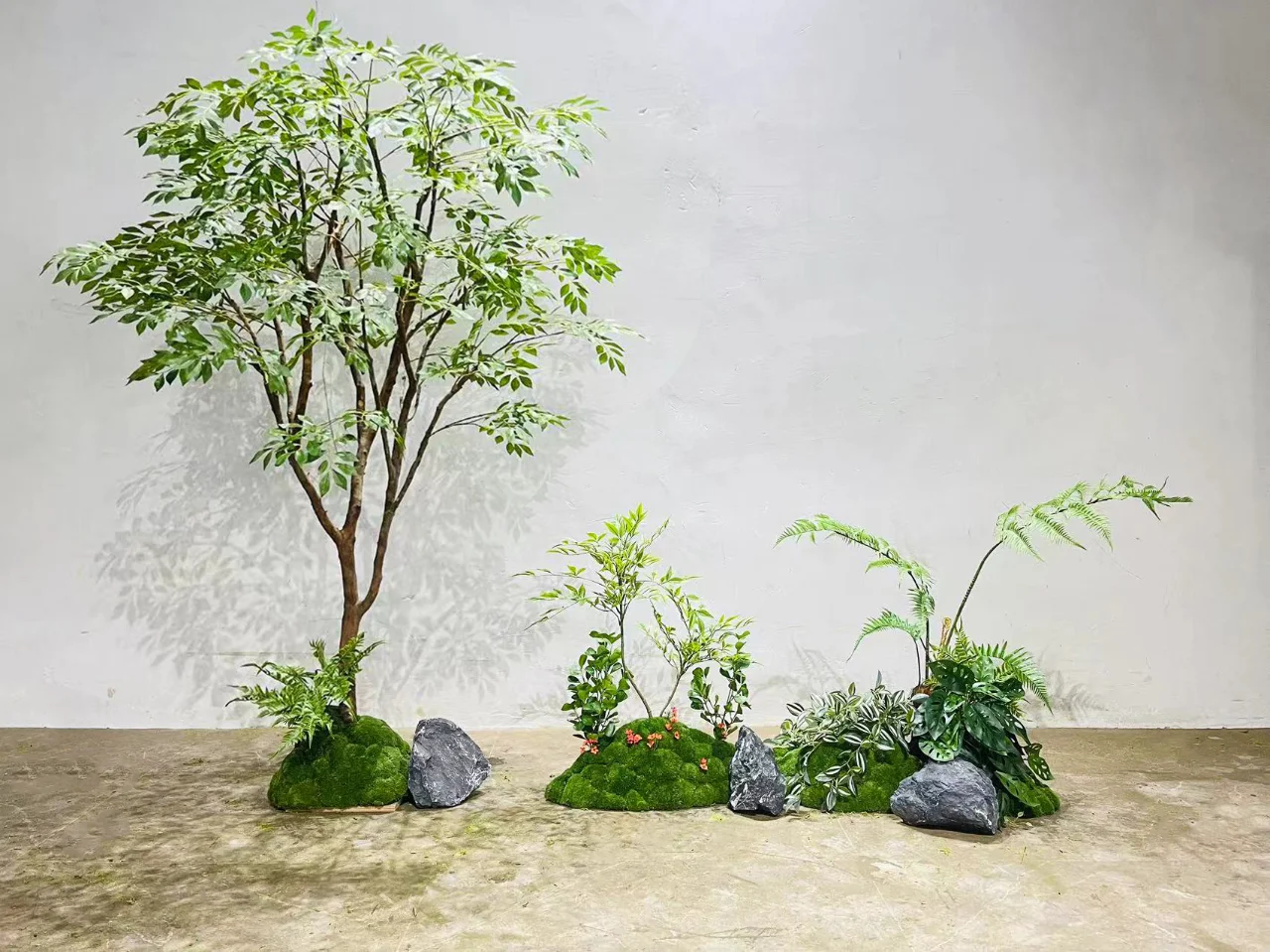 紫藤树仿真树景观永生苔藓造景