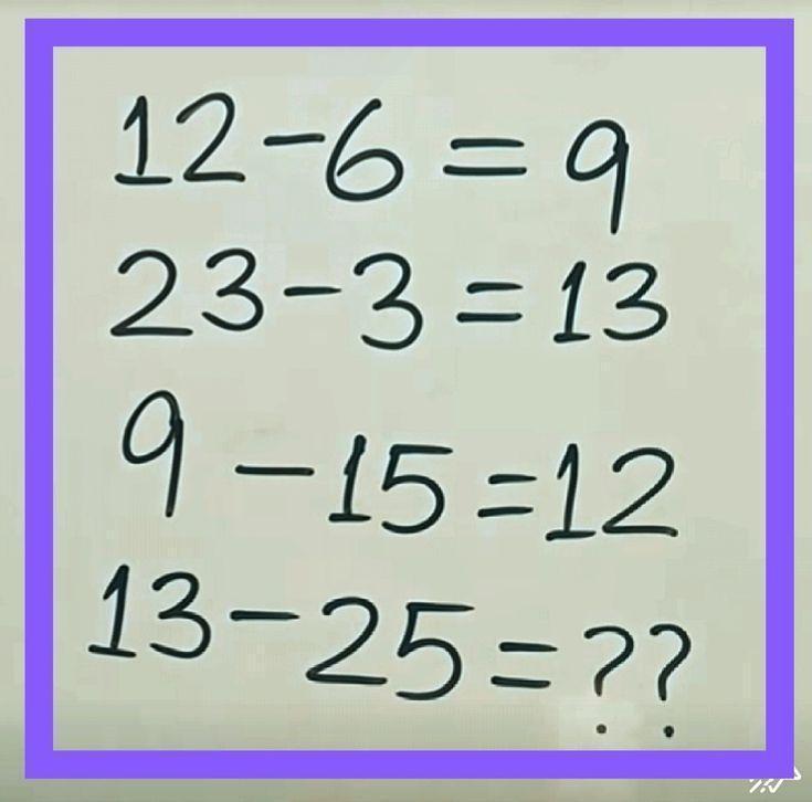 从“12 - 6 = 9” ，到“9 - 15 = 12” ，已给出多个示例。现