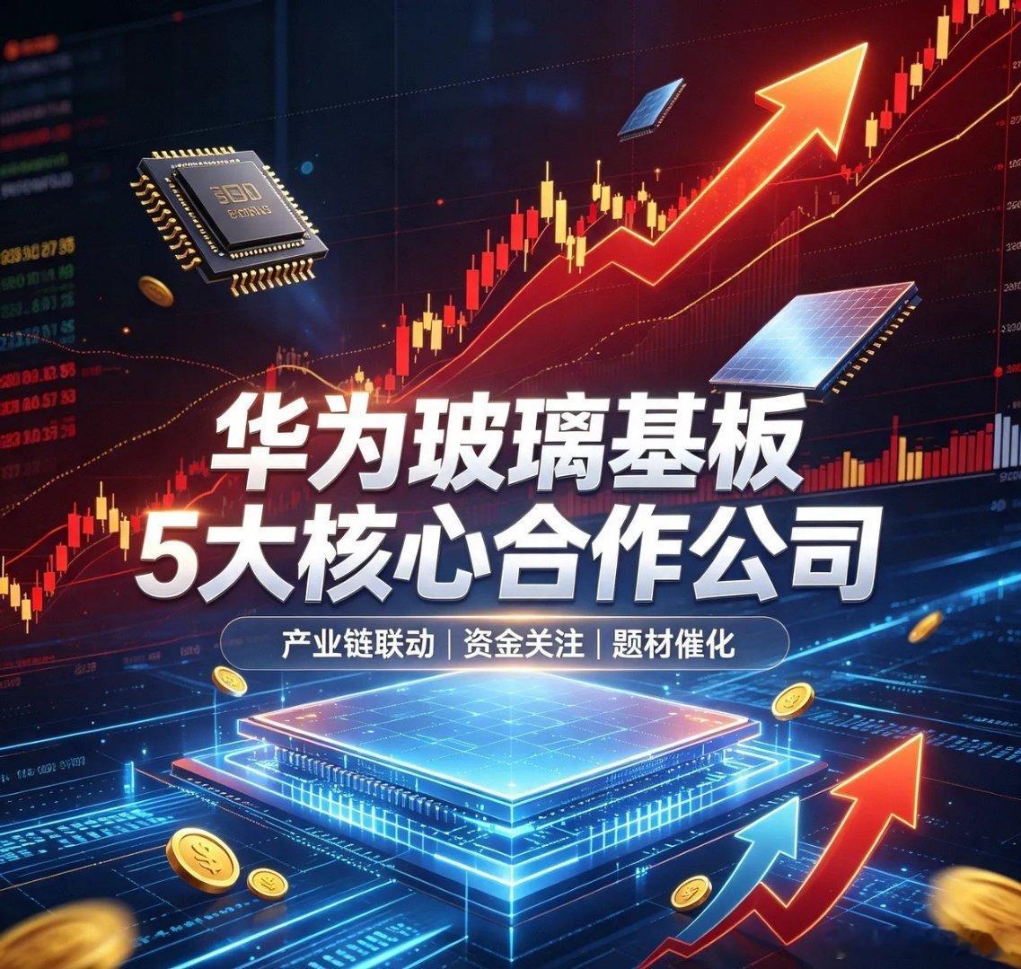 华为玻璃基板5大核心合作公司1. 京东方A（000725）作为全球面板龙头，京东