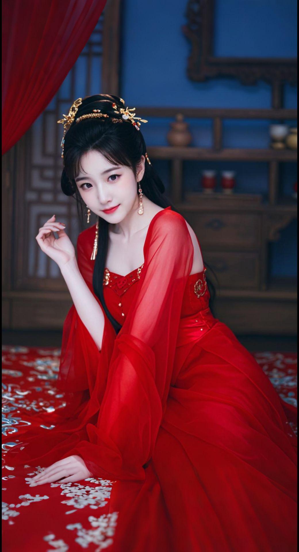 AI扩图 AI红榻妖姬