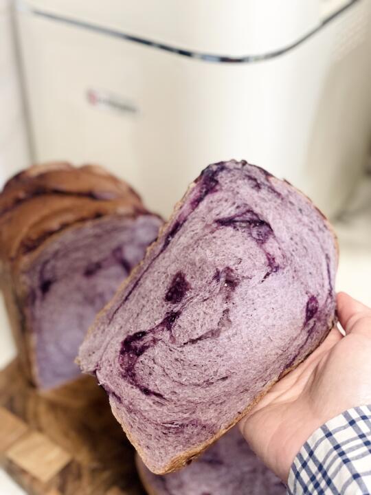 简简厨房蓝莓吐司好绝❗️面包机也行❗️