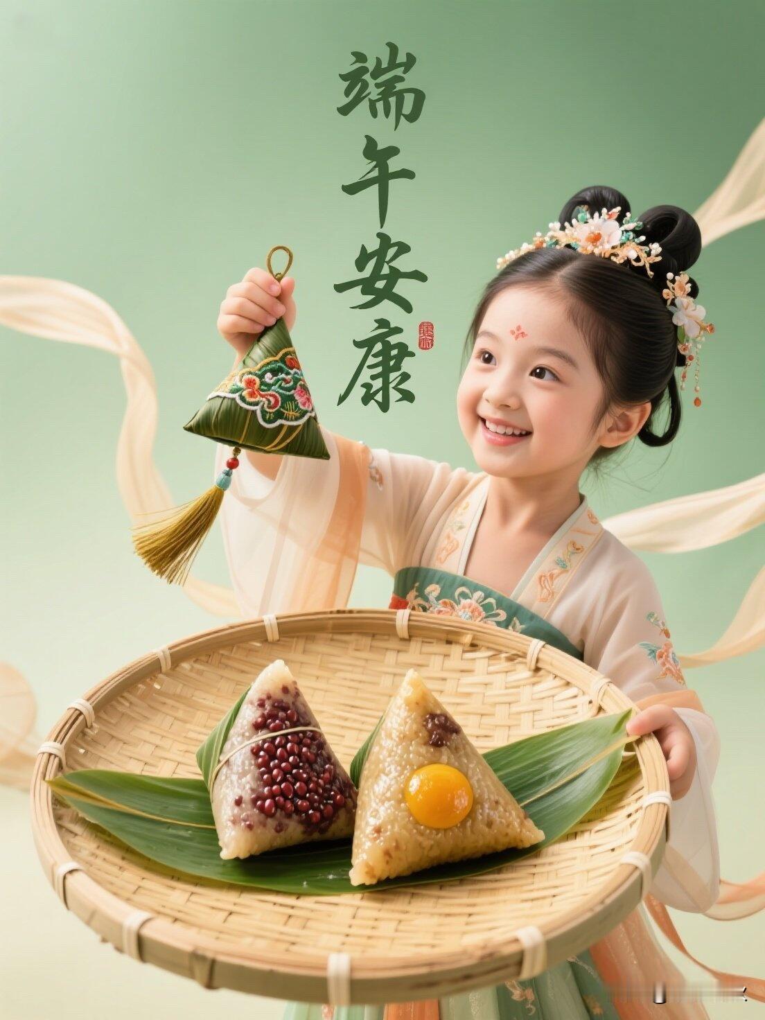 “端午安康”和“端午快乐”都能用，没绝对对错，主要看你想侧重祝福健康还是心情。‌