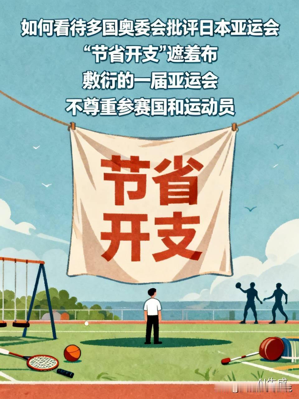 如何看待多国奥委会批评日本亚运会用“节省开支”来做“敷衍的一届亚运会”的遮羞布，