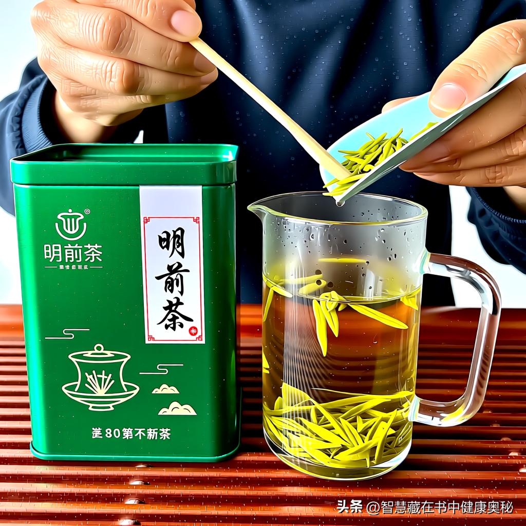 每到春天，我总能看到父亲小心翼翼地打开那包印着“明前茶”字样的绿色铁罐，用茶匙取
