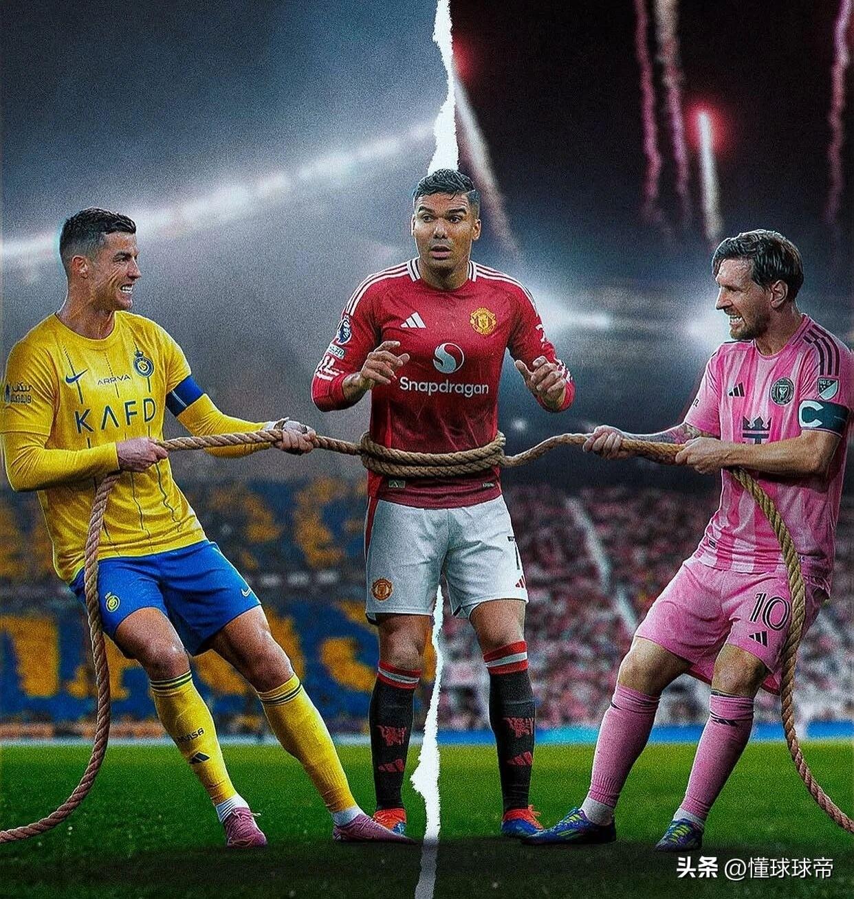 让梅西和C罗都折服的男人，卡塞米罗成为了梅西和C罗竞相争夺的香饽饽！

众所周知